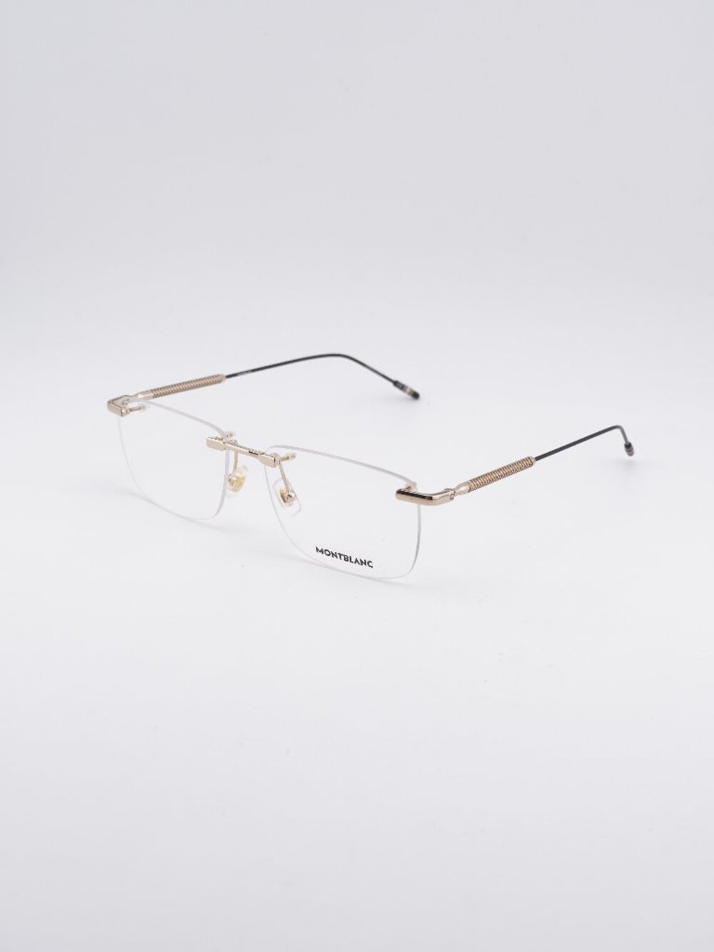Montblanc MB0049O 002 Eyeglasses Gold 56mm Rectangle Frame
